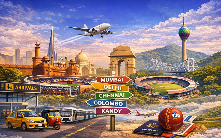 ICC T20 World Cup 2026: Closest Airports to Every Host City and Stadium